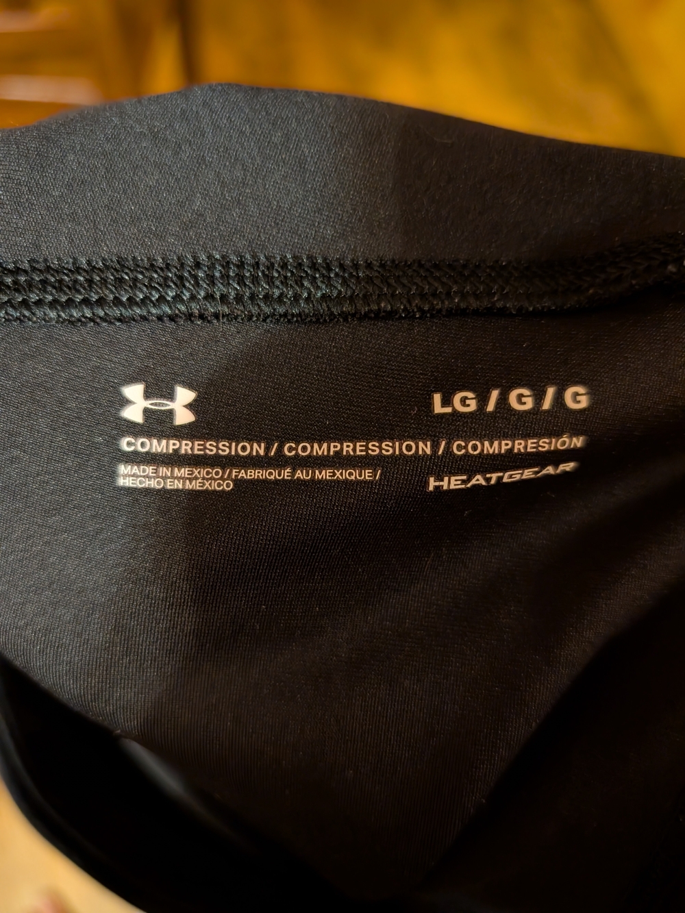 Under Armour Black HeatGear Compression Leggings LG